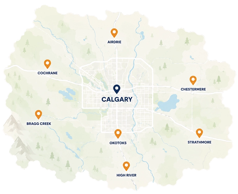 C-NURSES service areas across Calgary